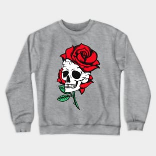 Skull and Rose Crewneck Sweatshirt